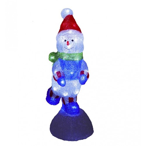 Acrylic Snowman on Snowball (H)46cm